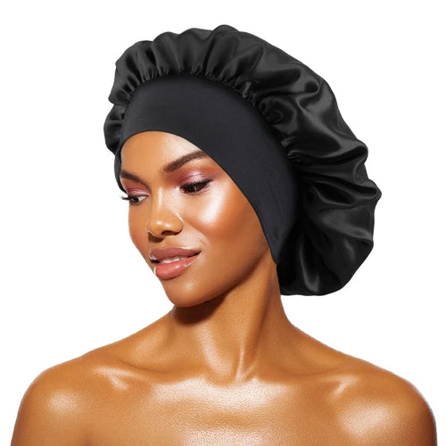 Luxury satin bonnet for curls, braids and natural hair