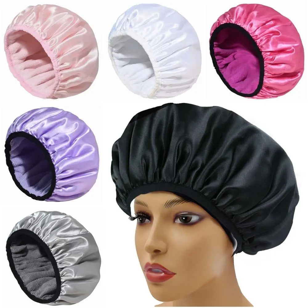 Waterproof Shower Cap - Satin Lined