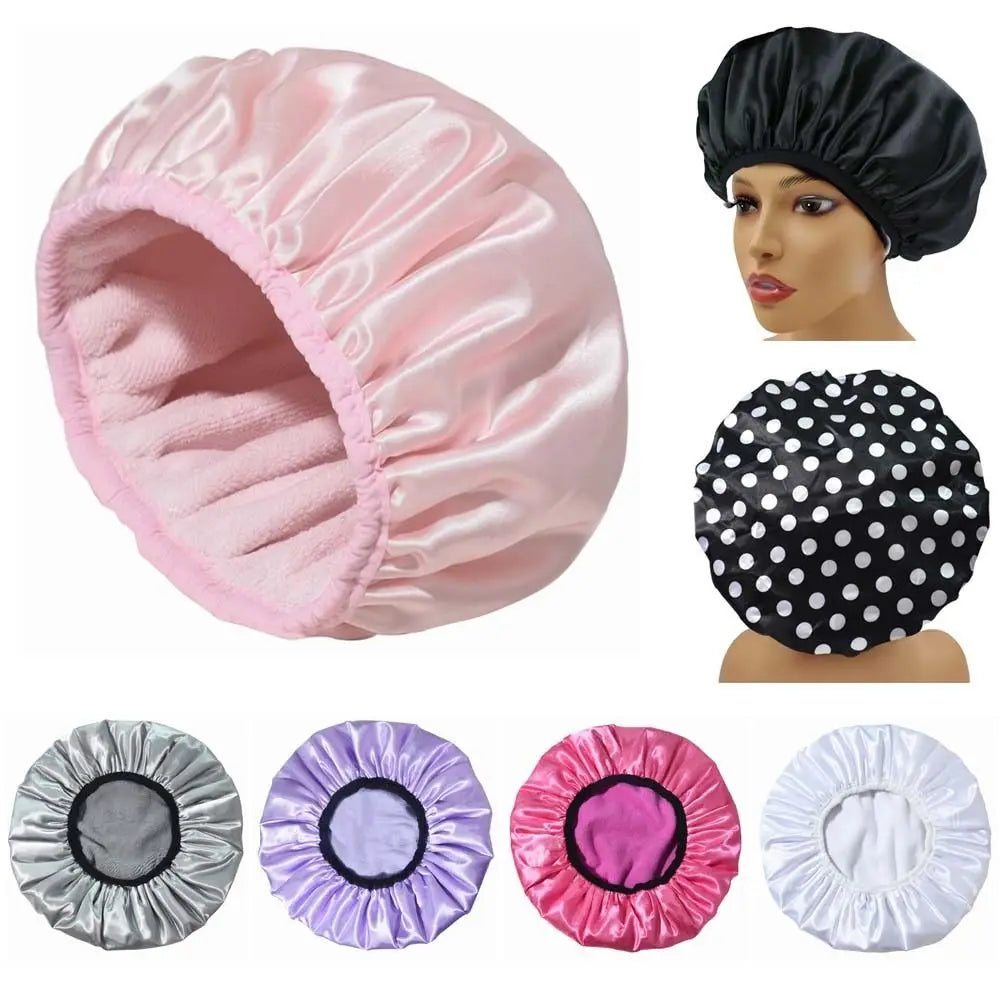 Waterproof Shower Cap - Satin Lined